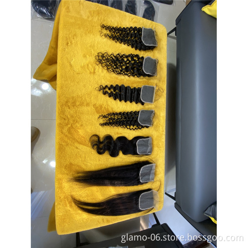 100% Virgin Brazilian Lace Frontal Closure 13X4,Indian Virgin Hair Wet And Wavy Closure,Closure With Baby Hair